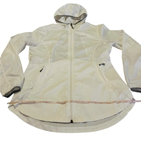 MARMOT WOMEN’S WHITE LIGHTSWEIGHT WINDBREAKER SIZE MEDIUM - Picture 9 of 13